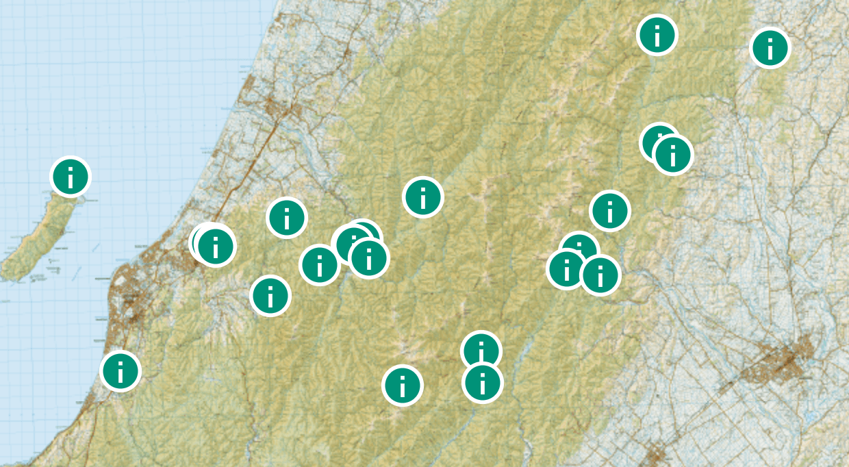 topo map marker